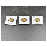 Three 1941 Coins in Holders
