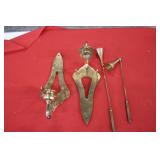 Pair Brass Wall Sconces w/ Snuffers
