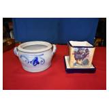 Ceramic Box & Margarine Crock