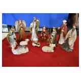 Ceramic Nativity Scene/Figures