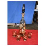 Vtg Bohemian Glass Barware