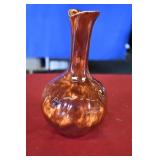 MCM 2 Tone Orange Glazed Vase