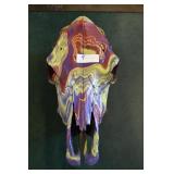 Painted Bovine Skull
