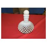 Vtg Fenton Hobnail Perfume Bottle with Stopper