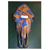 Painted Bovine Skull