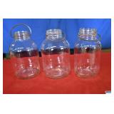 5 Mason Jars 1/2 Gallon