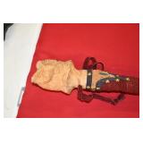 Handcarved Wood Owl Walking Staff