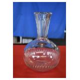 Heavy Clear Glass Vase
