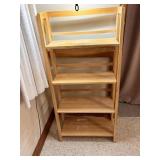 Wooden Shelf Unit with Four Tiers