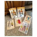 Six Vintage Sewing Patterns
