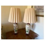 Floral Ceramic Table Lamps