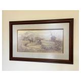 Framed Sorghum Mill Artwork by Ben Hampton