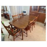 Ethan Allen Dining Table and Six Chairs