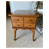 Ethan Allen Solid Wood Side Table