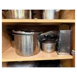 Cookware Lot With Three Shelves