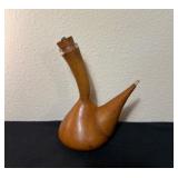 Vtg Wooden Decanter w/Spout 7.5ï¿½ï¿½
