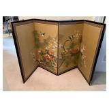 Vtg Japanese Four-Panel Folding Screen 70ï¿½ï¿½x35.5ï¿½ï¿½