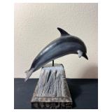 Acrylic Dolphin Sculpture on Stand 4.5ï¿½ï¿½x9ï¿½ï¿½x9.5ï¿½ï¿½
