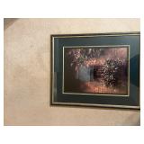 Framed Floral Artwork W/Gold Trim 27ï¿½ï¿½x33ï¿½ï¿½