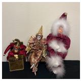 Vtg Decorative Dolls and Wooden Items