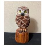 Hand-Carved Owl by H. Eppinger 8.5ï¿½ï¿½