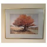 Framed Vtg Autumn Landscape Print 23.5ï¿½ï¿½x18.5ï¿½ï¿½