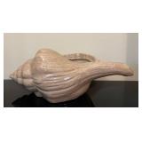 Vtg Ceramic Conch Shell Decorative Piece 23ï¿½ï¿½x9.5ï¿½