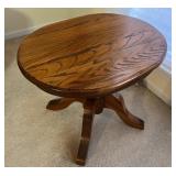 Vtg Wooden Pedestal Side Table 20.5ï¿½ï¿½x25.5ï¿½ï¿½x22.5ï¿½