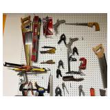Hand Tools on Pegboard