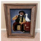 Vtg Painting by Homeowner 15ï¿½ï¿½x18ï¿½ï¿½x52ï¿½ï¿½