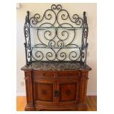 Server w Wrought Iron Bakerï¿½s Rack 54ï¿½ï¿½x20ï¿½ï¿½x84ï¿½ï¿½