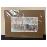 Vtg Abstract Mixed Media Artwork 22ï¿½ï¿½x15.5ï¿½ï¿½