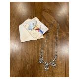 (LR)ï¿½Vtg Rhinestone Necklaceï¿½7.5