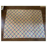 (LR)ï¿½Vtg Log Cabin Quiltï¿½67ï¿½82