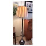 (LR)ï¿½Floor Lamp w/Marble/Metal Baseï¿½62.5ï¿½