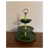 (DR)ï¿½Vtg 3-Tier Serving Trayï¿½10ï¿½12