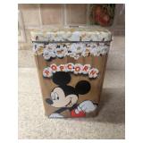 (K)ï¿½Disney Mickey Mouse Popcorn Tinï¿½6x5x8.75