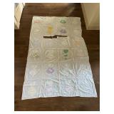 (LR)ï¿½Vtg Sunbonnet Sue Coverletï¿½60ï¿½93