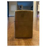(LR)ï¿½Vtg Brass Zippo Lighterï¿½1.5ï¿½2.25