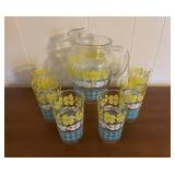 (DR)ï¿½Vtg Pitcher & Tumbler Set