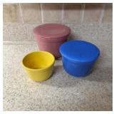 (K-Fridge)ï¿½Vtg Oxfordware Nesting Bowlsï¿½6.25ï¿½4.25