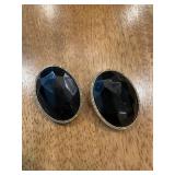 (LR)ï¿½Vtg Les Bernard Gold Tone Clip-On Earringsï¿½2ï¿½