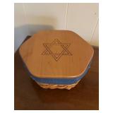 (L)ï¿½Longaberger Hanukkah Basketï¿½10x9x4.75