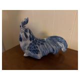 (HC)ï¿½Vtgï¿½Blue/White Roosterï¿½11x6x9