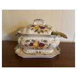 (DR)ï¿½Vtg. Soup Tureen Setï¿½12ï¿½8.5ï¿½9