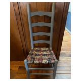 (BB)ï¿½Vtg Ladderback Chairï¿½14x14x43.5