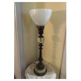 (L)ï¿½Vtg Torchiere Table Lampï¿½8ï¿½25.25