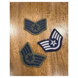 (DR)ï¿½Vtg Military Rank Patchesï¿½3ï¿½1.5