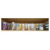 (K)ï¿½Vtg Printed Glass & Tumbler Assortment.