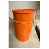 (K)ï¿½Vtg Orange Tupperwareï¿½8ï¿½9.5.